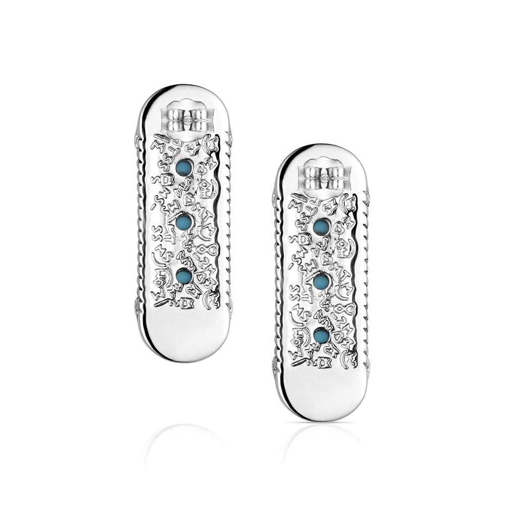Montana Silversmiths ER6390 Earrings, Women's, The Open Road, Turquoise, Brass