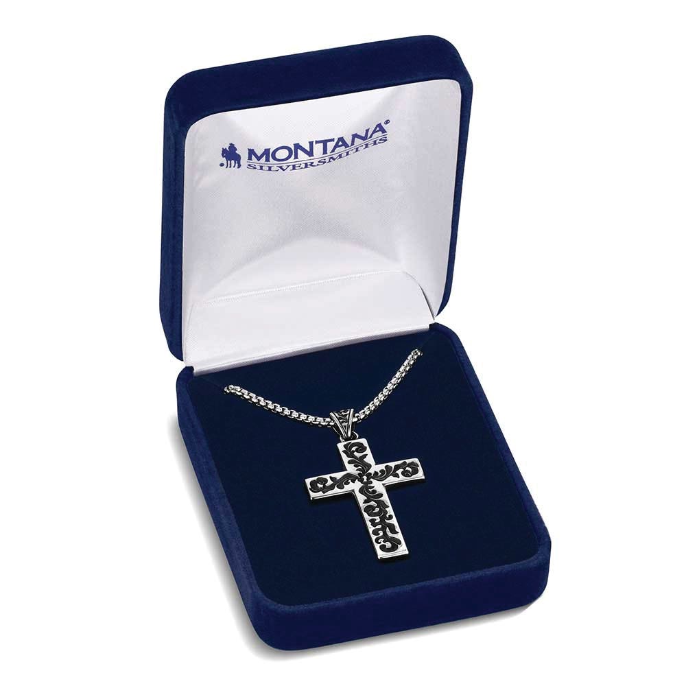 Montana Silversmiths NC6366 Necklace, Men's, The Lamb, Stainless Steel