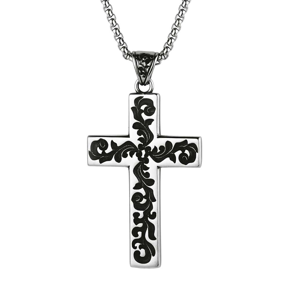 Montana Silversmiths NC6366 Necklace, Men's, The Lamb, Stainless Steel