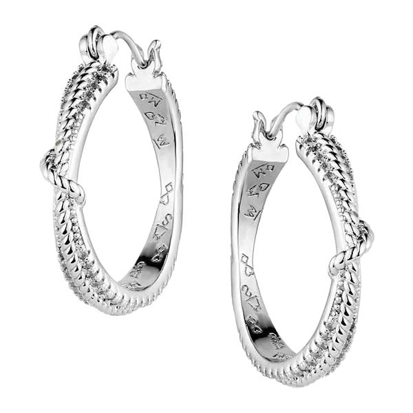 Montana Silversmiths ER6386 Earrings, Women's, Cowgirl Ice, Cubic Zirconia, Brass