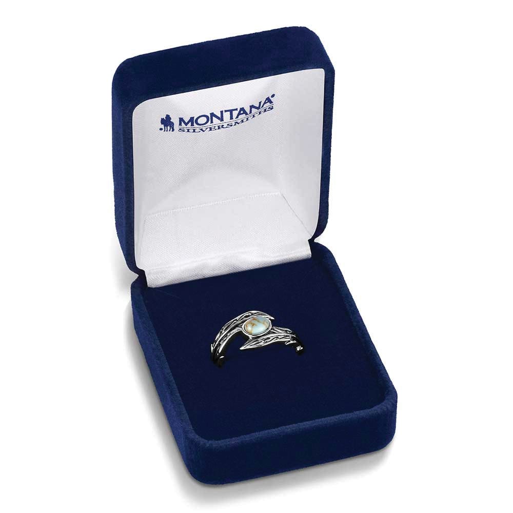 Montana Silversmiths RG6389 Ring, Women's, Windsong, Turquoise, Brass
