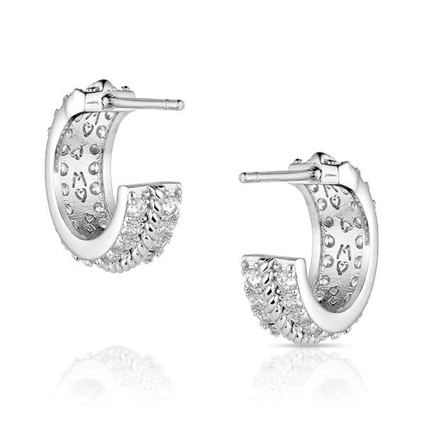Montana Silversmiths ER6387 Earrings, Women's, Starlight Stillwater, Cubic Zirconia, Brass