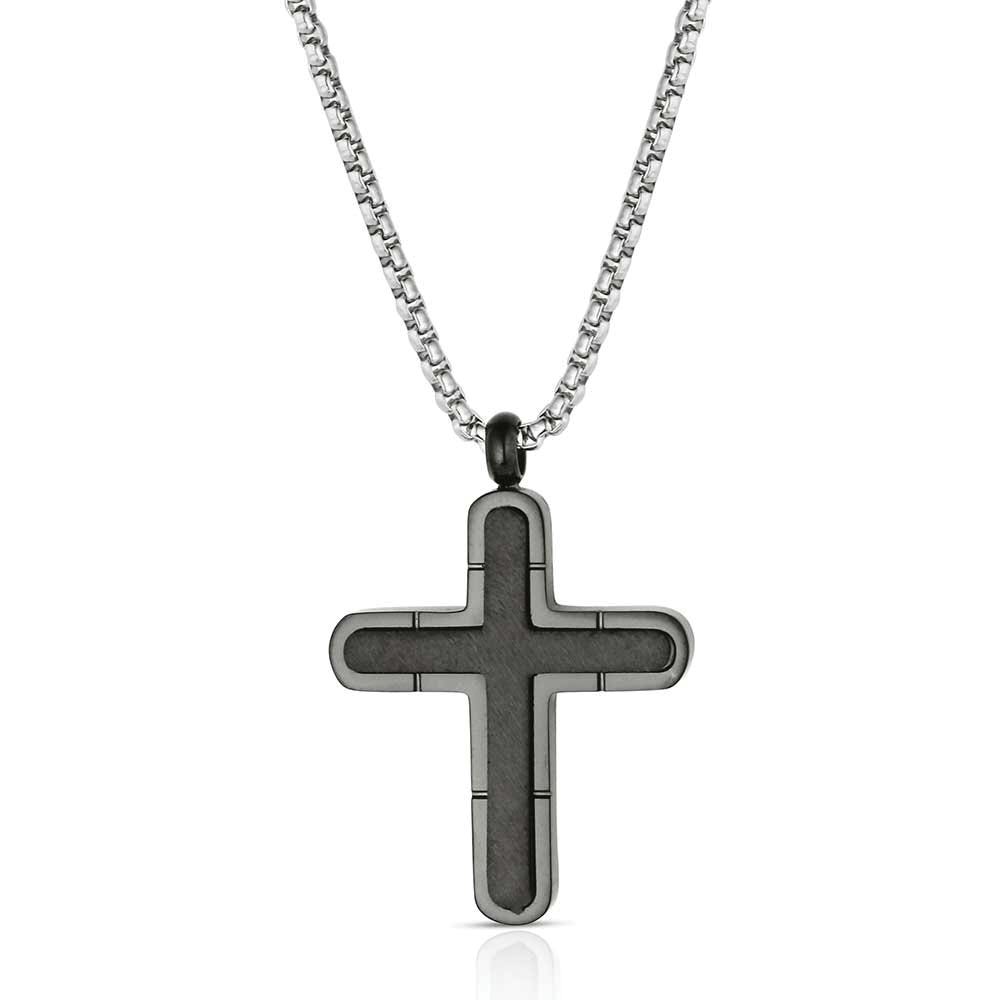 Montana Silversmiths NC6362 Necklace, Men's, King of Kings, Stainless Steel