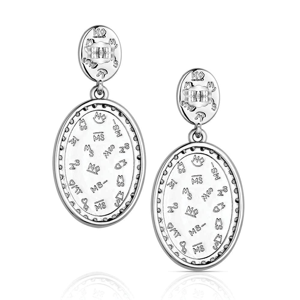 Montana Silversmiths ER6403 Earrings, Women's, Glacial Peak, Cubic Zirconia, Howlite, Brass