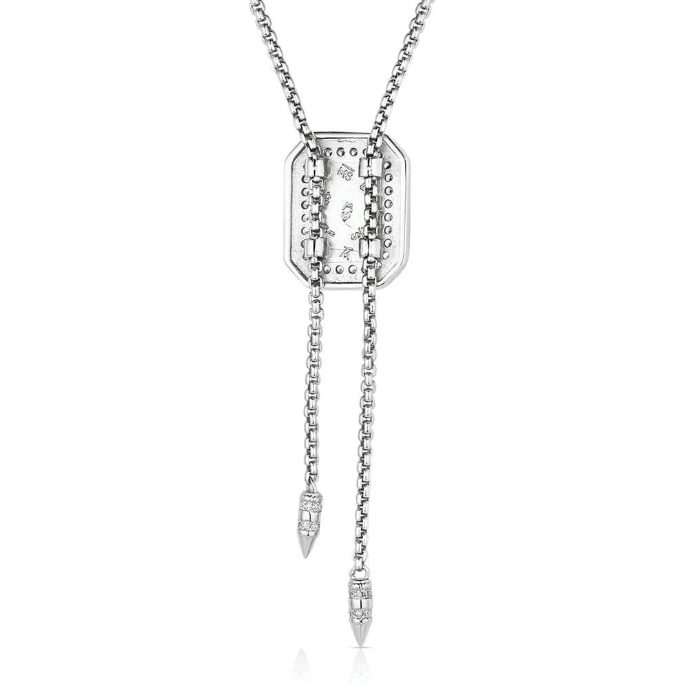 Montana Silversmiths NC6407 Necklace, Women's, Glam, Cubic Zirconia, Turquoise, Brass