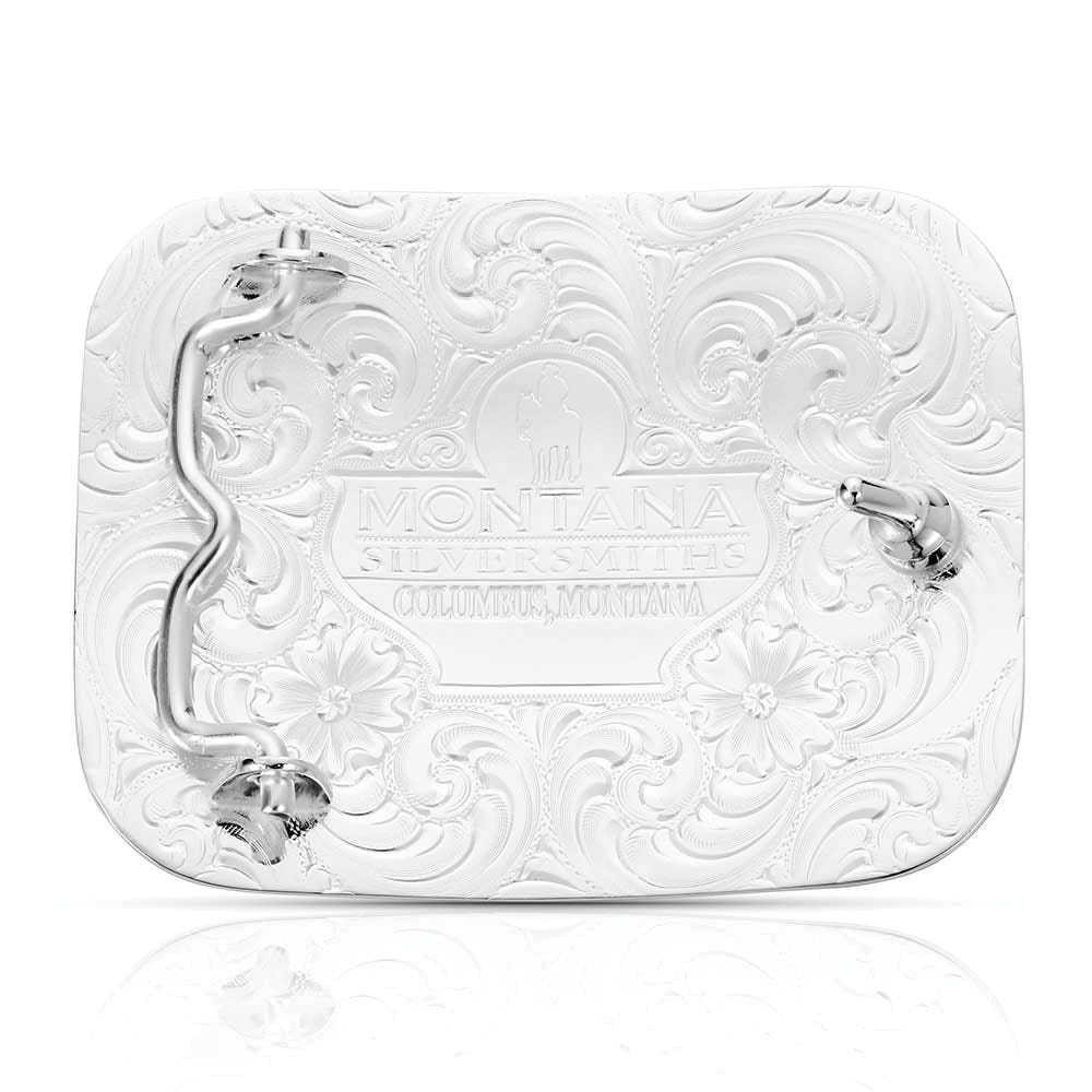 Montana Silversmiths Desert Sky Praying Cowboy Rectangular Belt Buckle