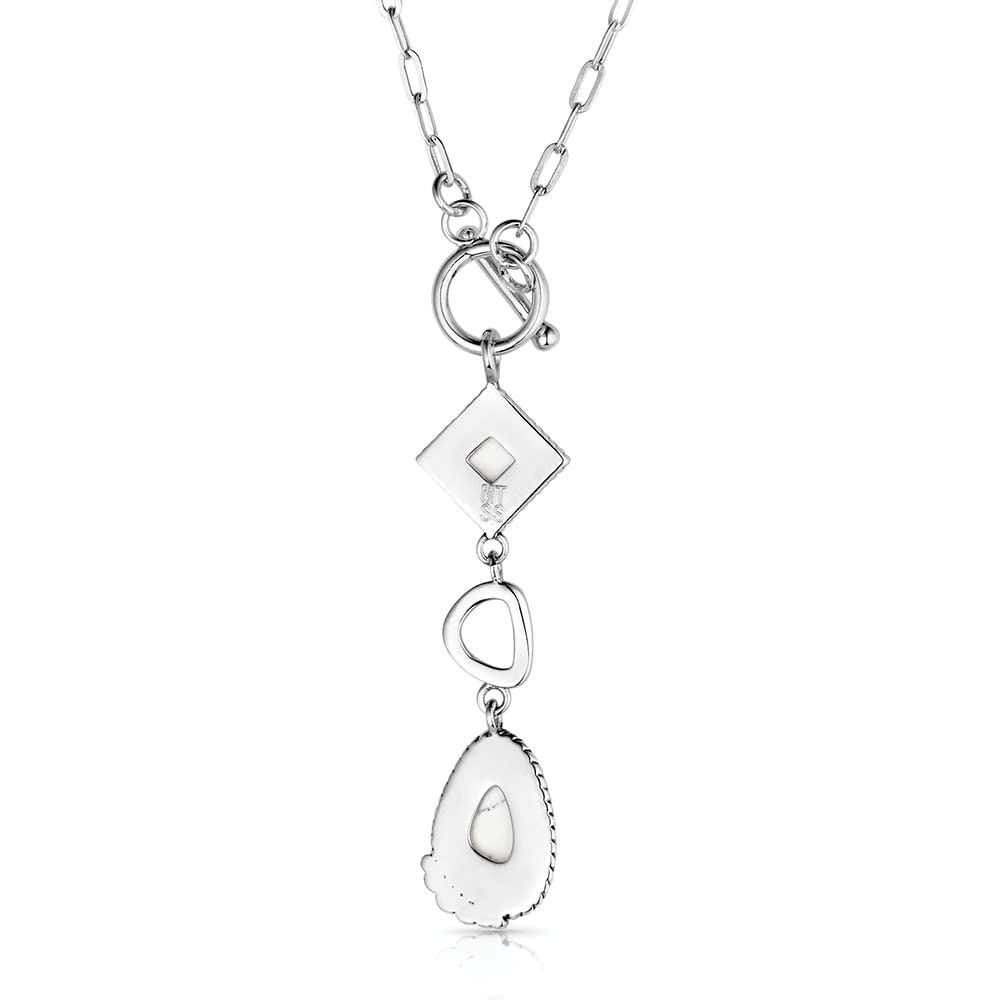 Montana Silversmiths NC6404 Necklace, Women's, Stargazer, Cubic Zirconia, Howlite, Brass
