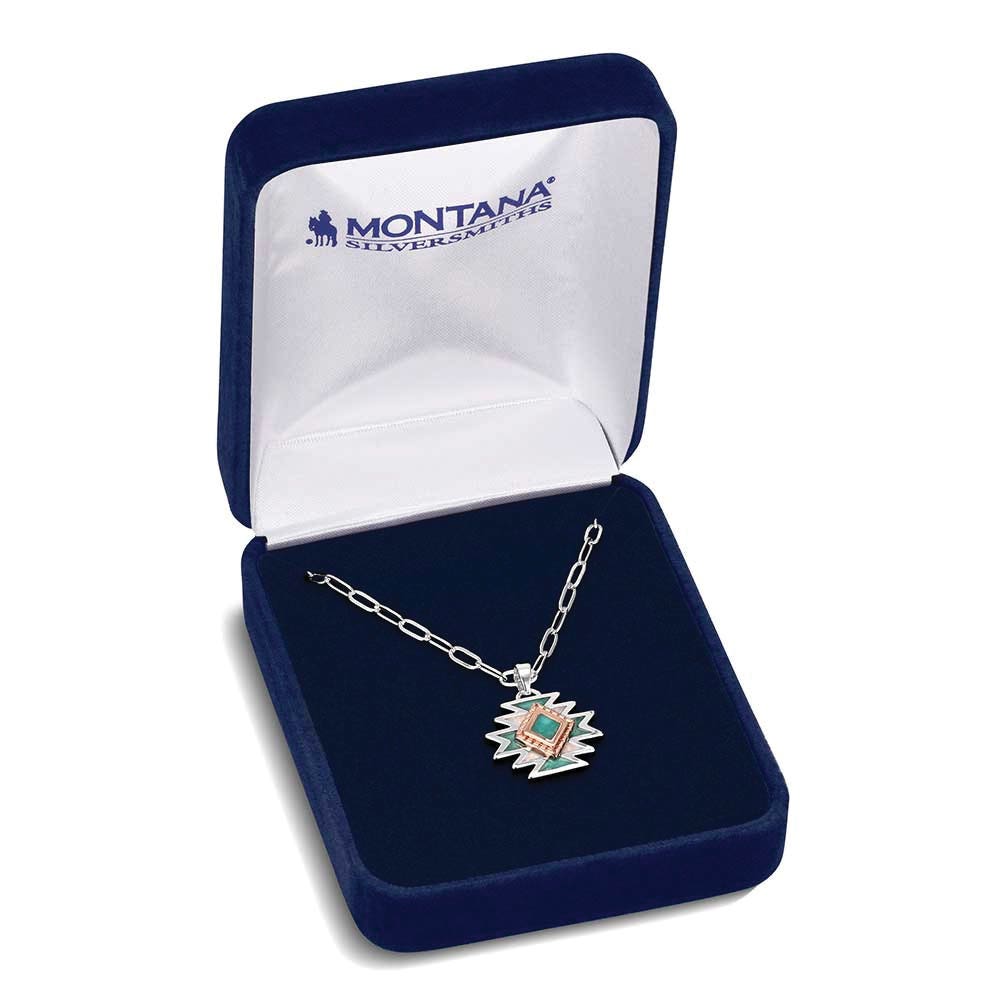 Montana Silversmiths NC6392 Necklace, Women's, Mesa Mosaic, Brass