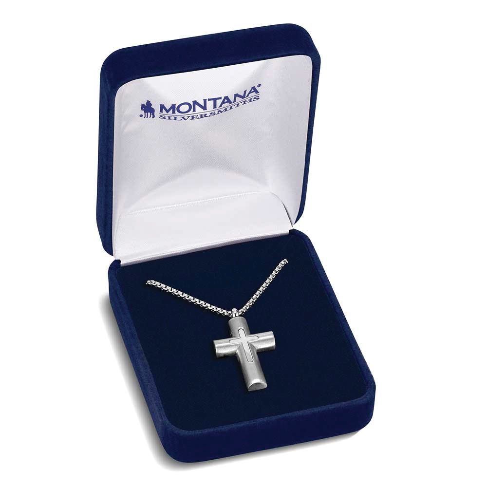 Montana Silversmiths NC6360 Necklace, Men's, Way Maker, Stainless Steel