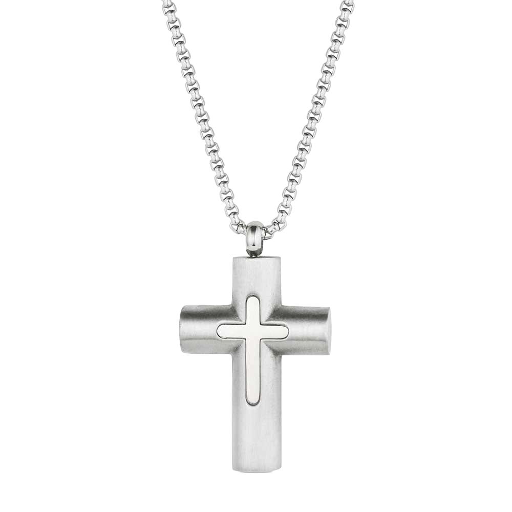 Montana Silversmiths NC6360 Necklace, Men's, Way Maker, Stainless Steel