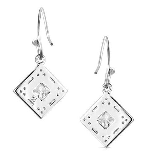 Montana Silversmiths ER6384 Earrings, Women's, Beartooth Brilliance, Cubic Zirconia, Brass