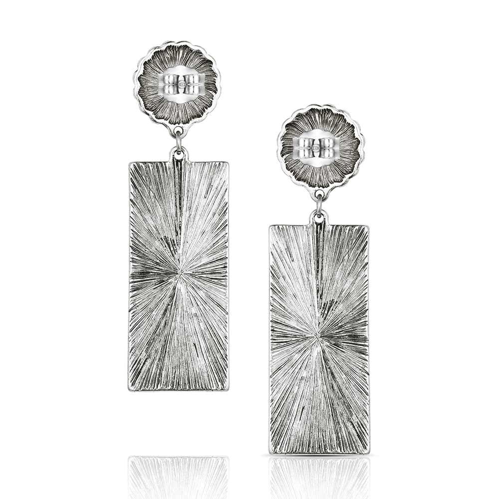 Montana Silversmiths AER6356 Attitude Earrings, Women's, Bar B, Howlite, Pink, Zinc Alloy