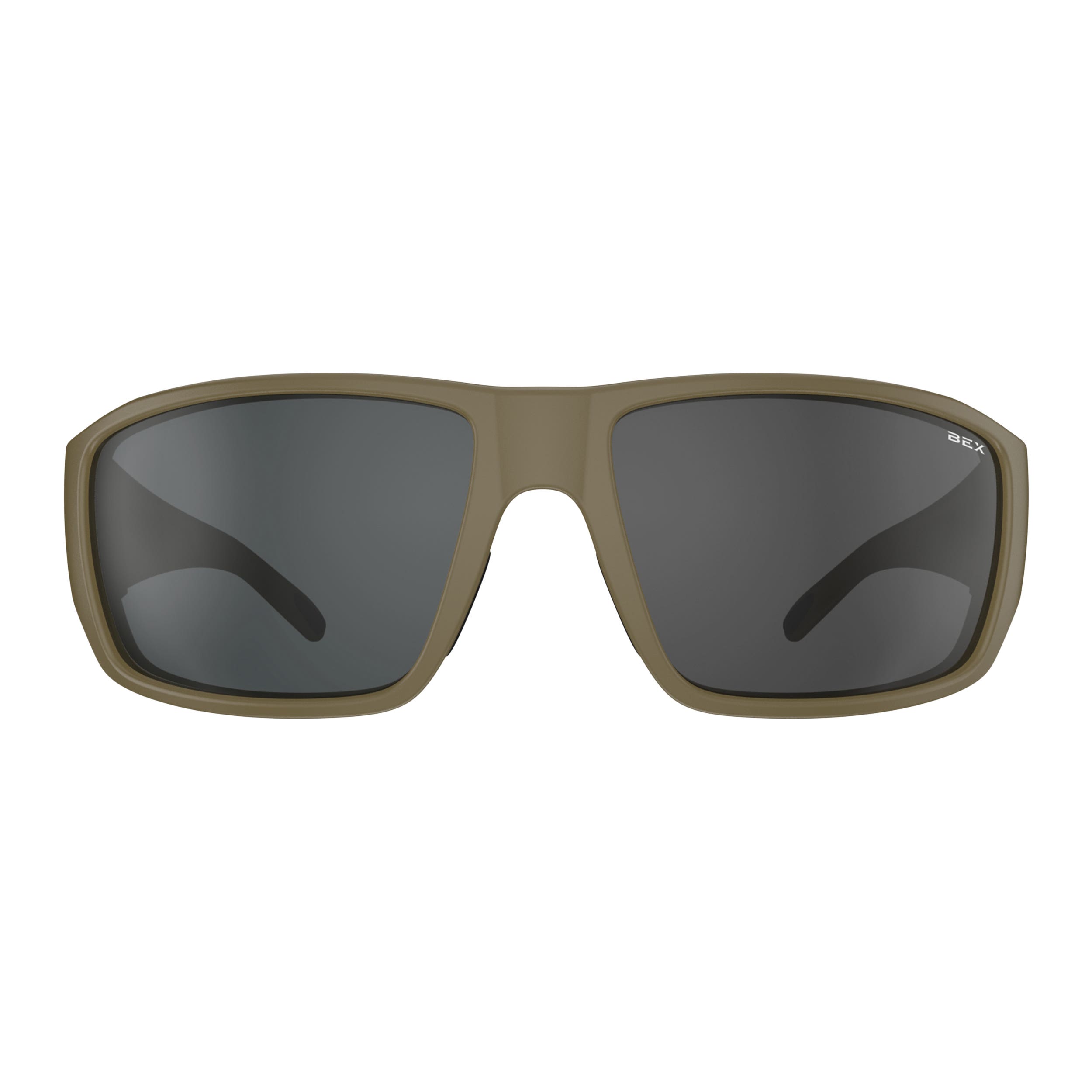 BEX Badlands Series S158SG Sunglasses, Full, Relialite, NYPO Polarized, Gray/Matte Saddle Lens