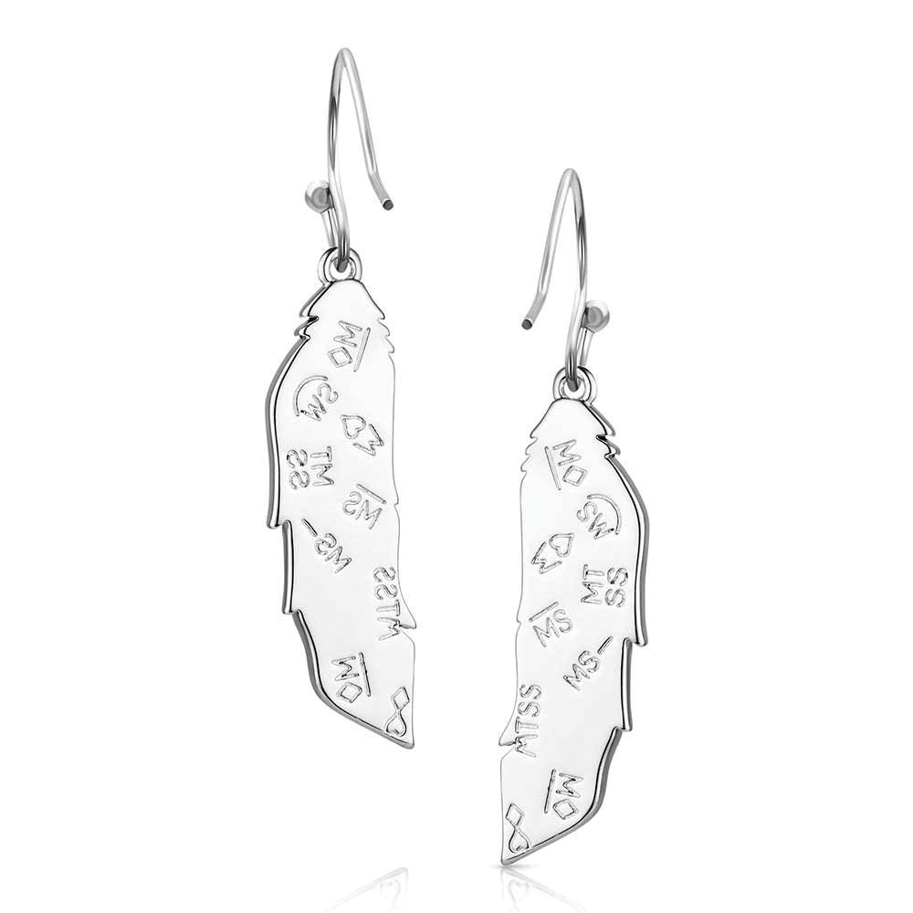 Montana Silversmiths ER6389FW Earrings, Women's, Windsong, Turquoise, Brass