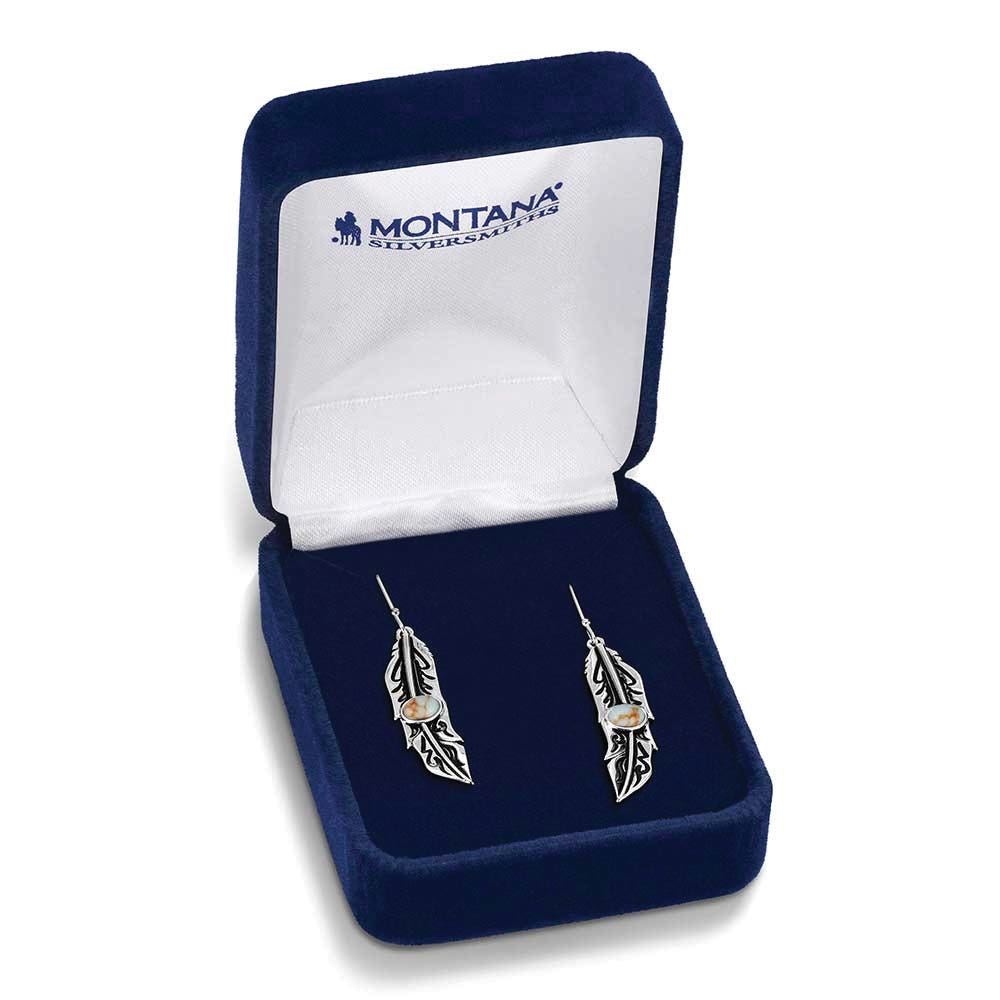 Montana Silversmiths ER6389FW Earrings, Women's, Windsong, Turquoise, Brass