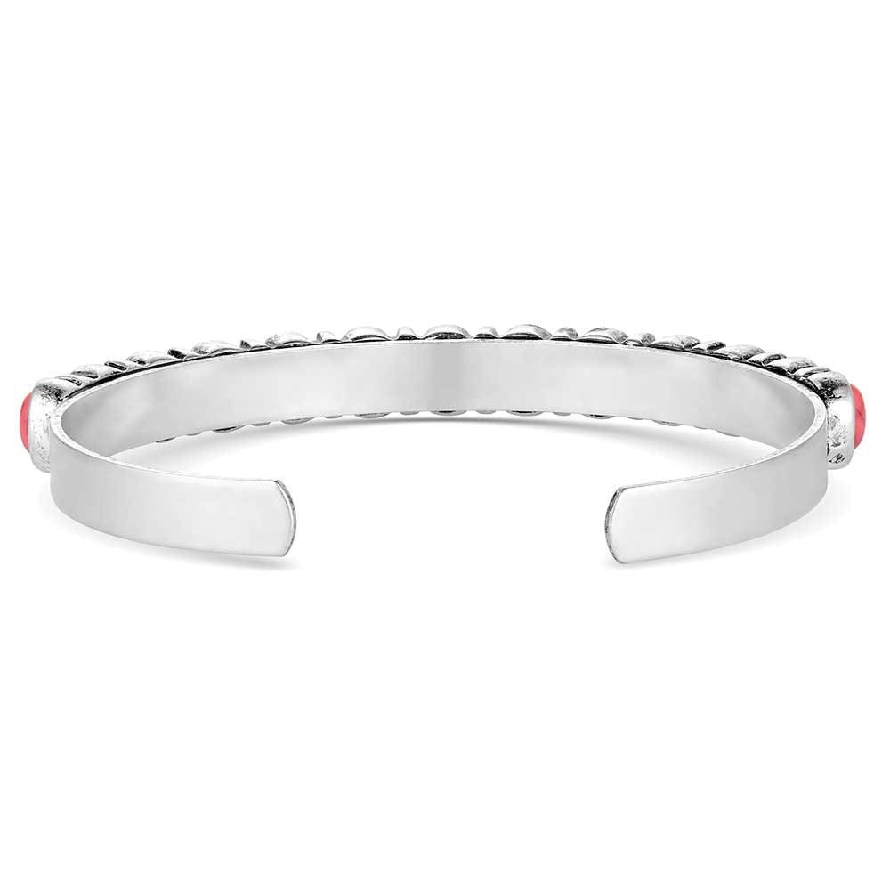 Montana Silversmiths ABC6351 Attitude Bracelet, Women's, Red River, Howlite, Red/White, Zinc Alloy