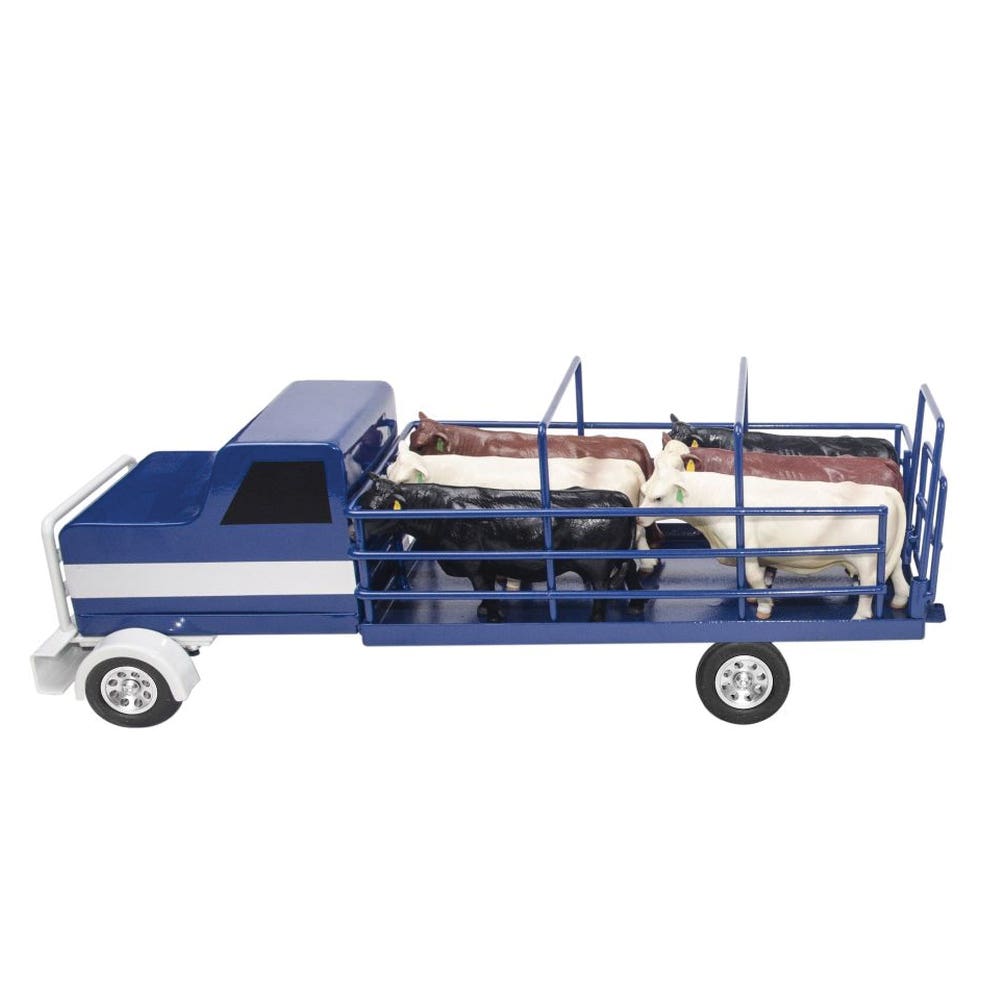 Little Buster Toys 500224 Cattle Truck, 3 Years and Up, Metal, Blue