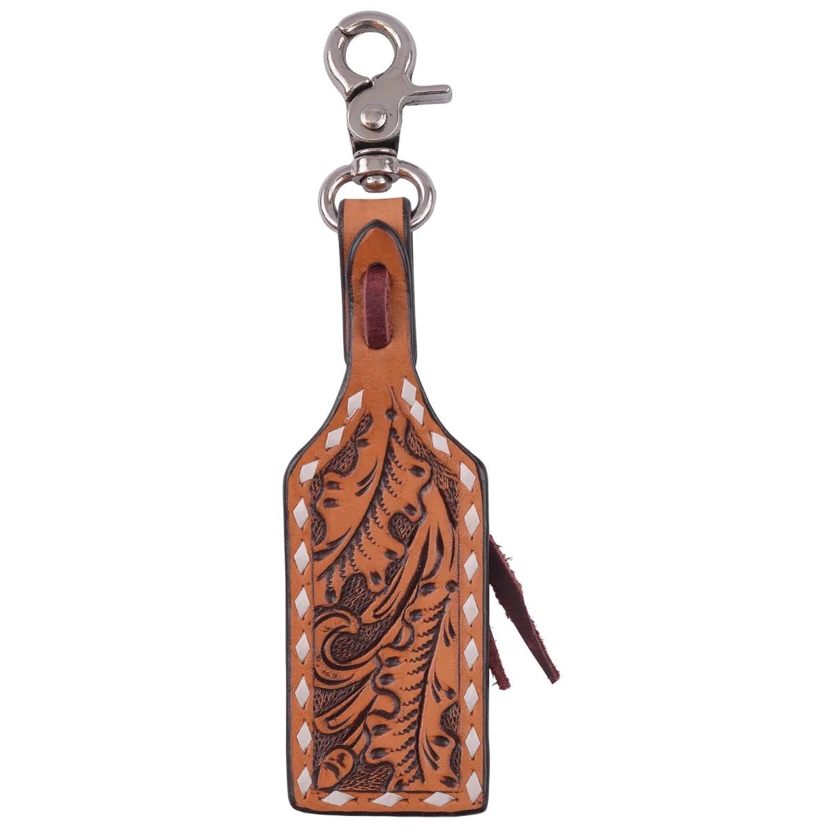 Circle Y SC1012 Saddle Charm, Leather, Classic Acorn