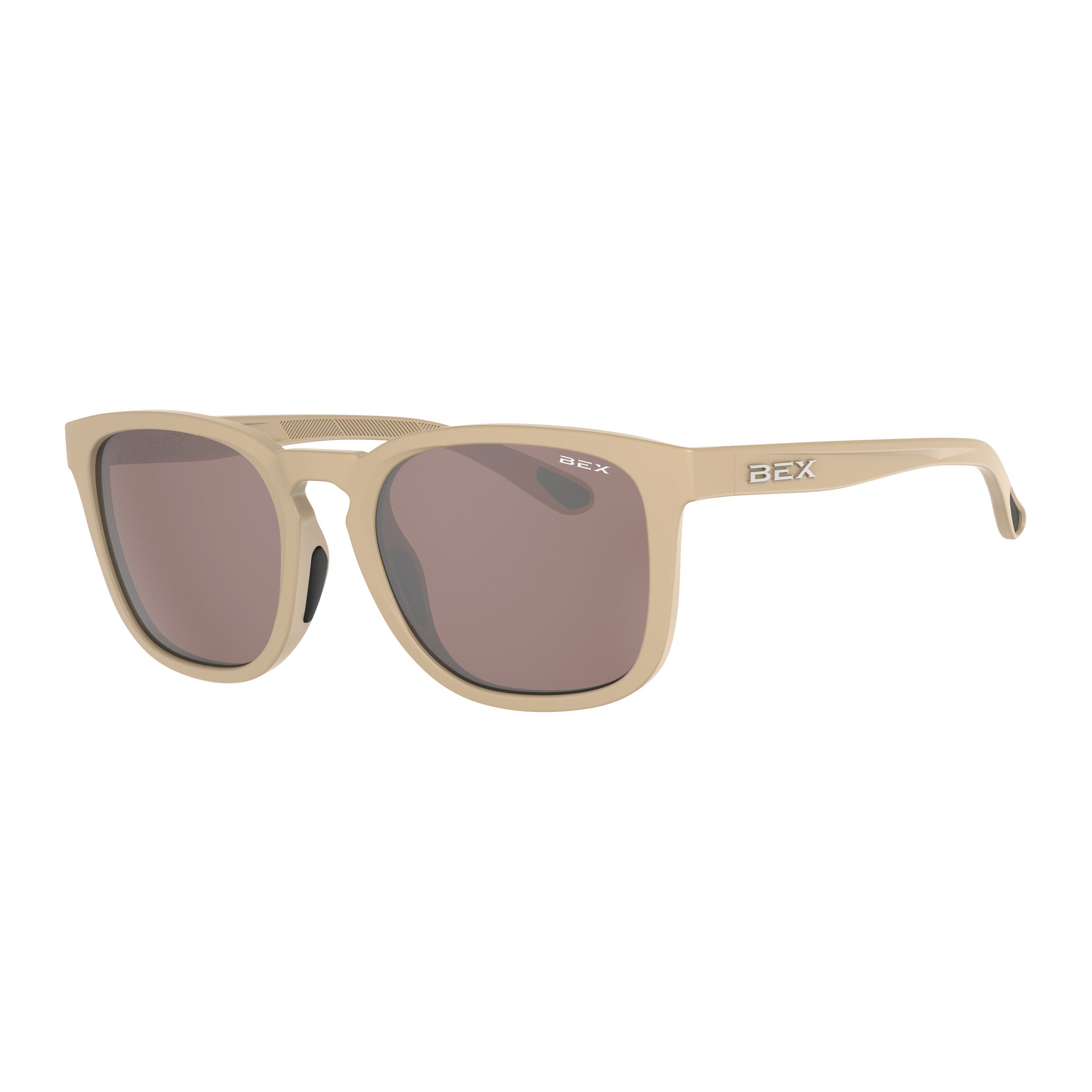 BEX Zion Series S149BWBRSL Sunglasses, Full, Relialite, NYPO Polarized, Brown/Burlywood Lens
