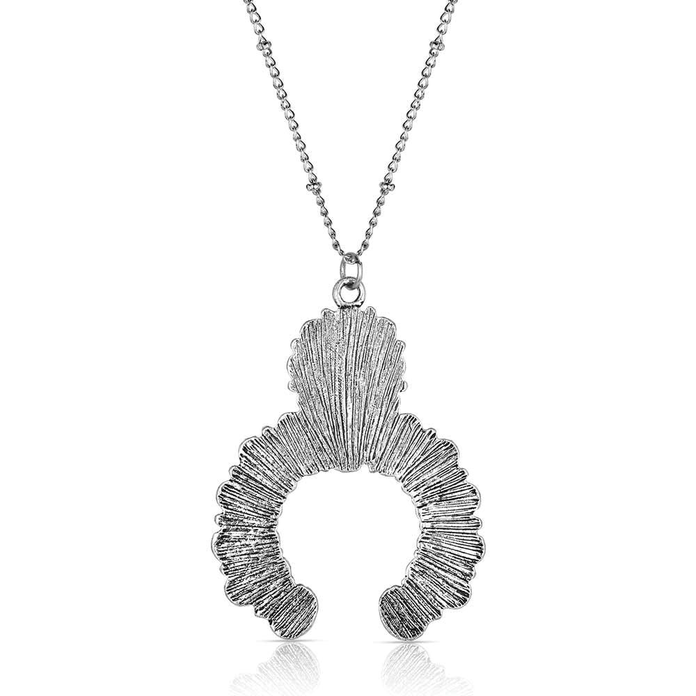 Montana Silversmiths ANC6353 Attitude Necklace, Women's, Santa Fe, Squash Blossom, Zinc Alloy