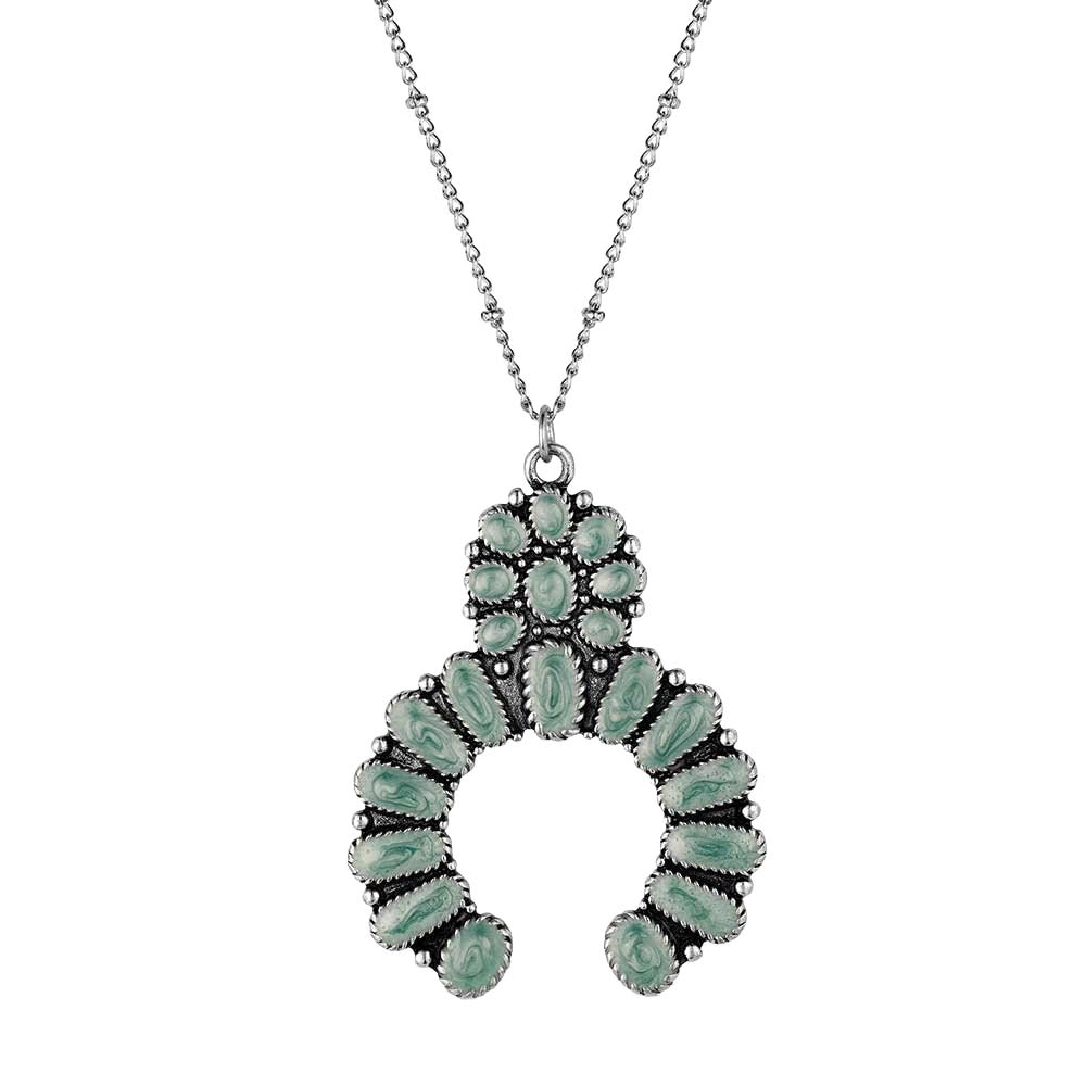 Montana Silversmiths ANC6353 Attitude Necklace, Women's, Santa Fe, Squash Blossom, Zinc Alloy