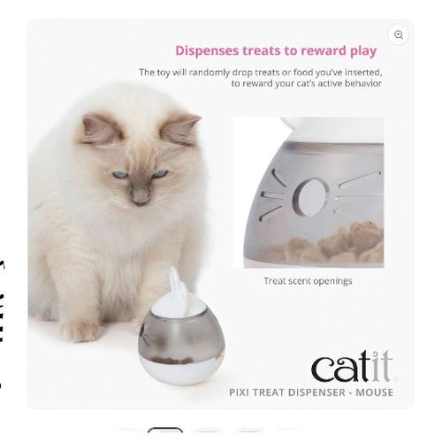 Catit PIXI Treat Dispenser, Mouse
