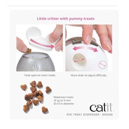Catit PIXI Treat Dispenser, Mouse