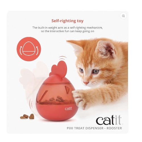 Catit PIXI Treat Dispenser, Rooster
