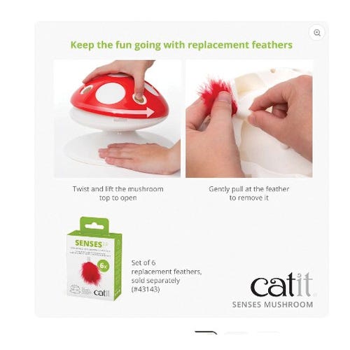 Catit Senses Toy, Mushroom