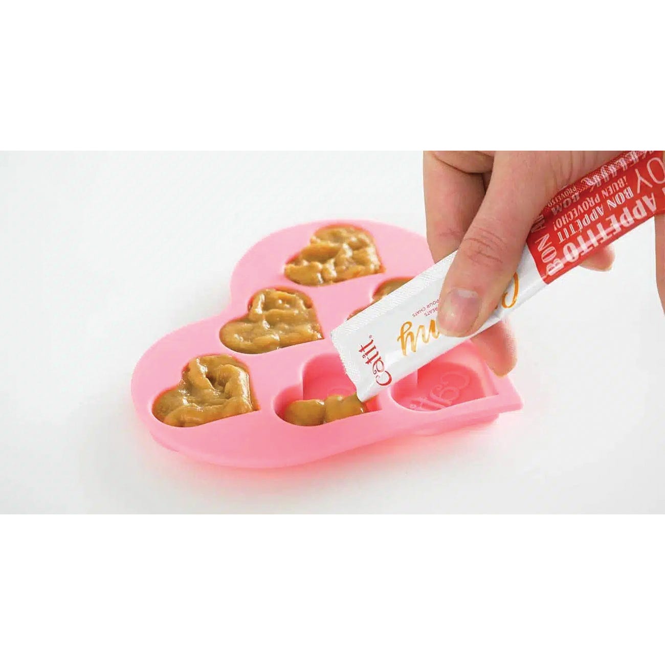 Catit Heart-Shaped Creamy Ice Tray, Silicone