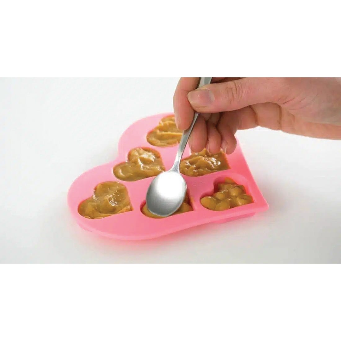 Catit Heart-Shaped Creamy Ice Tray, Silicone