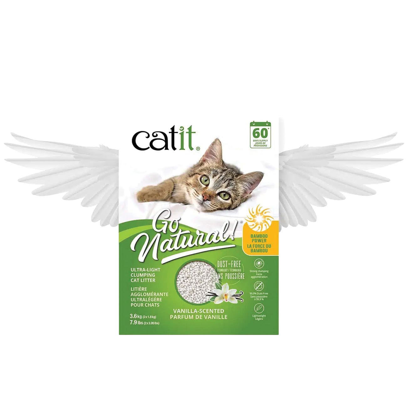 Catit Go Natural Clumping Cat Litter, Pellets, 7.9 lb Box