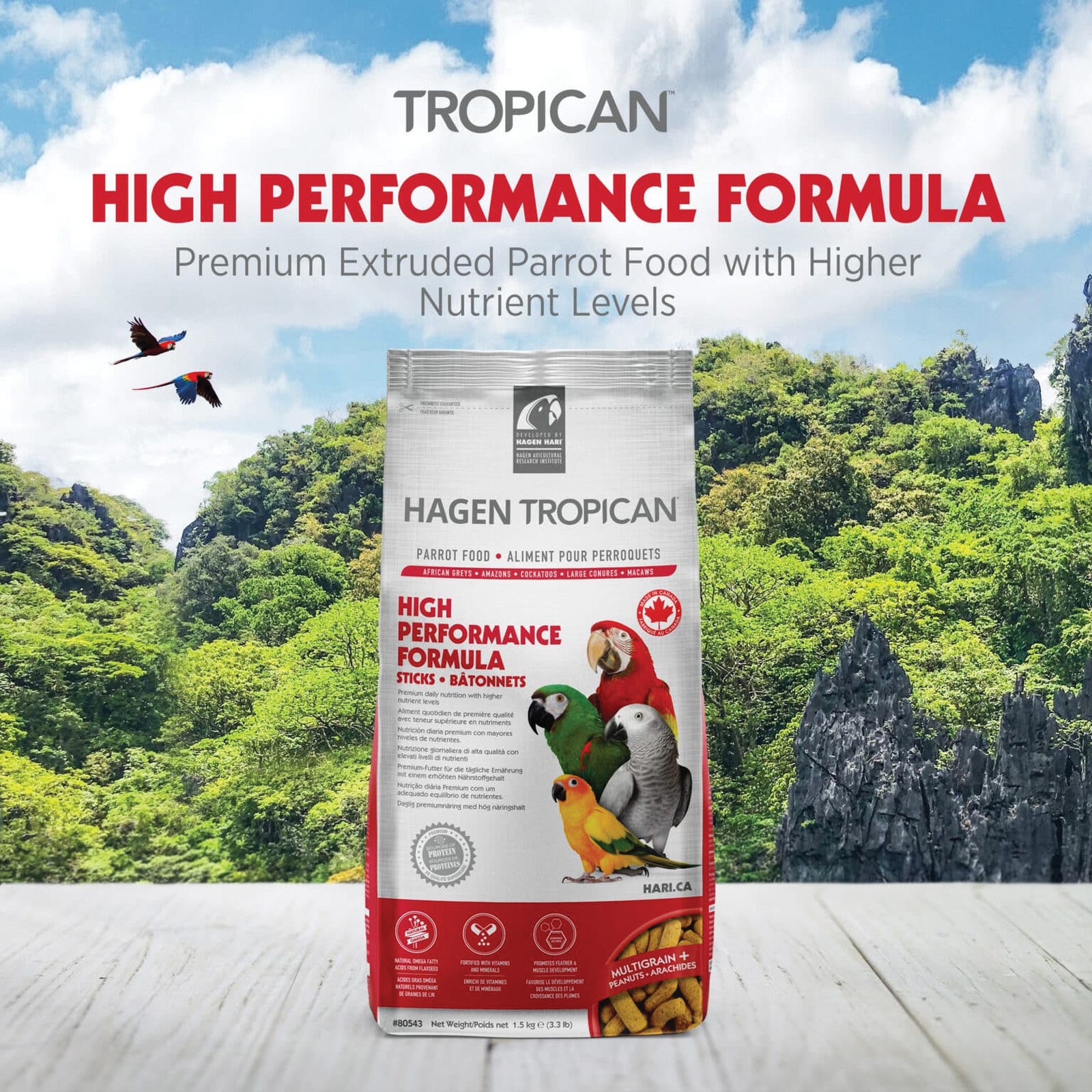 Hari Tropican Bird Food, Stick, 3.3 lb