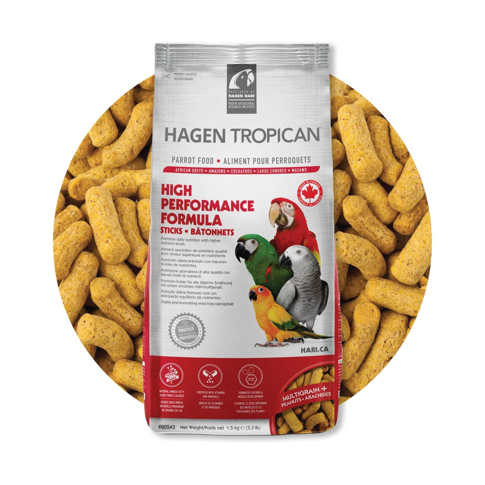 Hari Tropican Bird Food, Stick, 3.3 lb