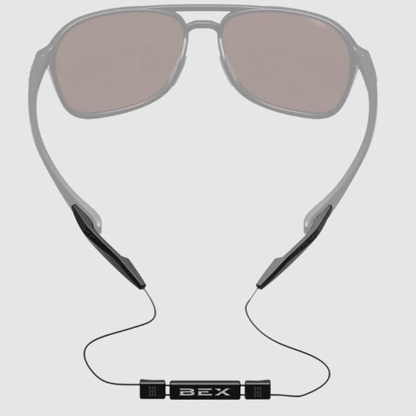 BEX AC059BK OTG Leash, Lightweight, Rubber/Silicone, Black, Matte, For: BEX Sunglasses