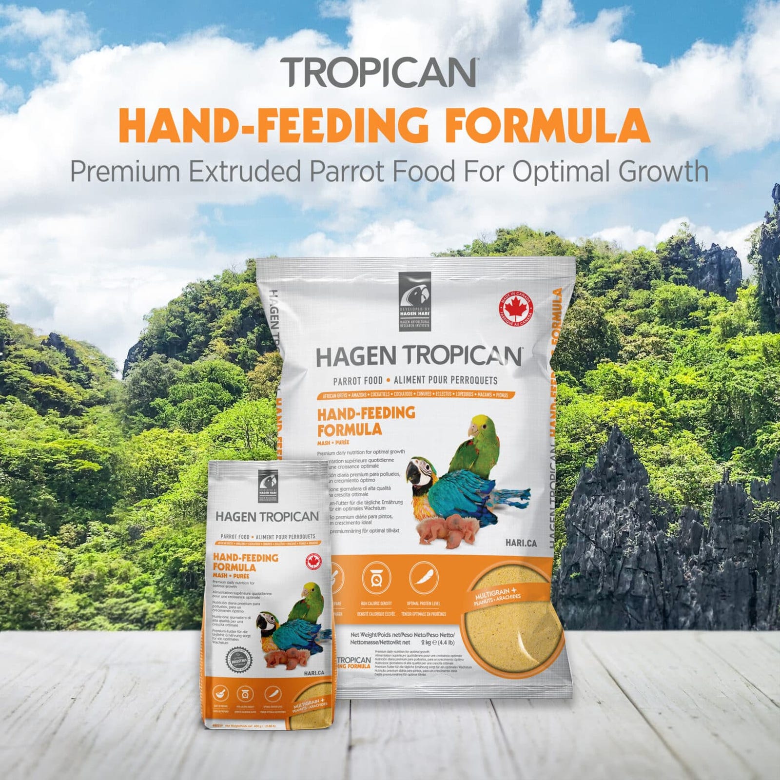 Hari Tropican Bird Food, Mash, 4.4 lb