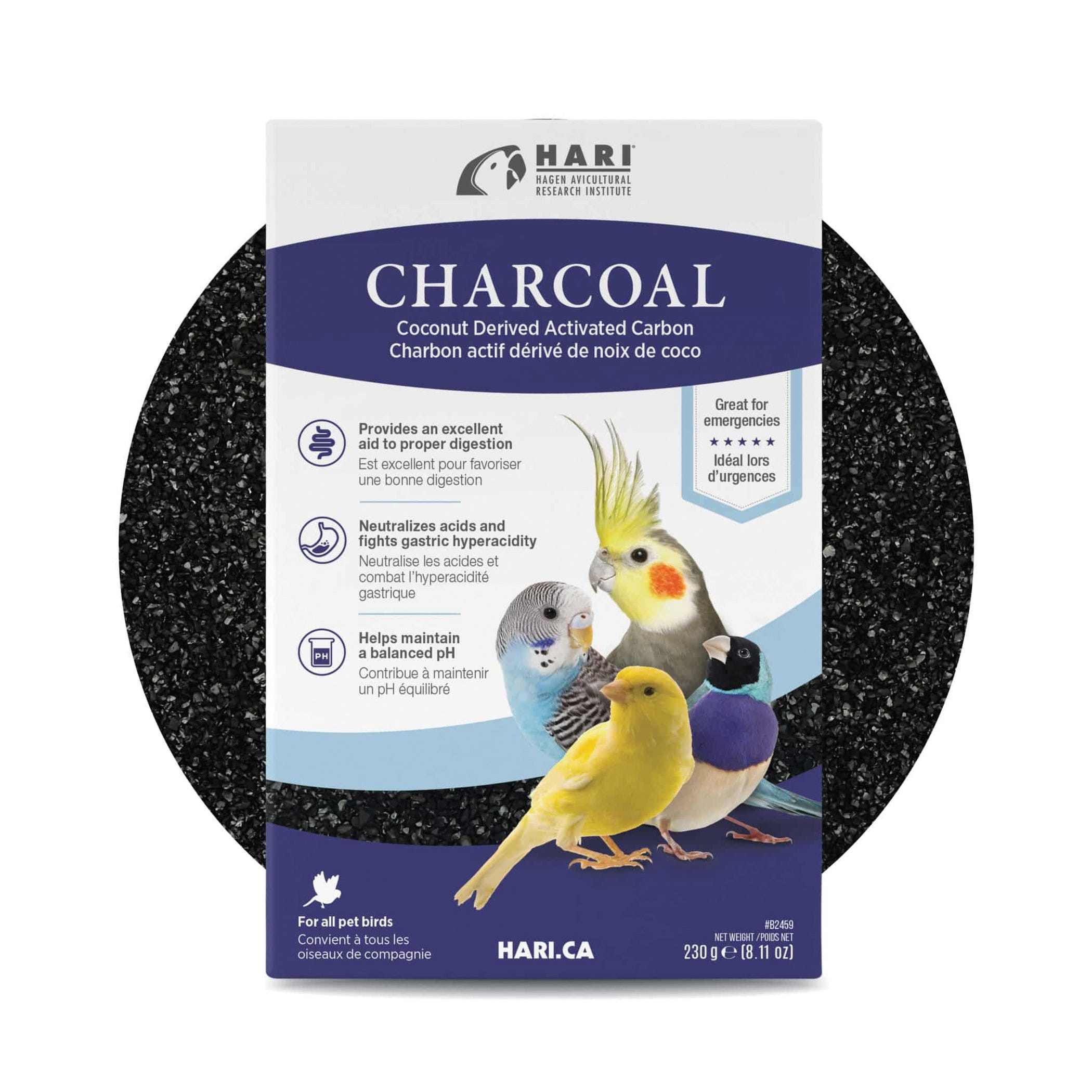 Hari Bird Supplement, Charcoal, 230 g