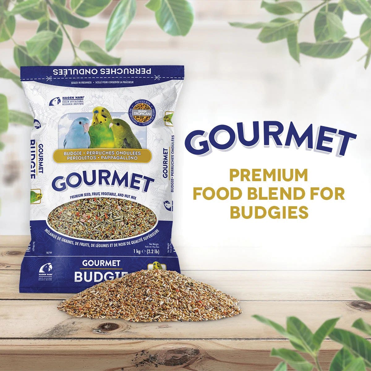 Hari Gourmet Bird Food, Granular, 2.2 lb