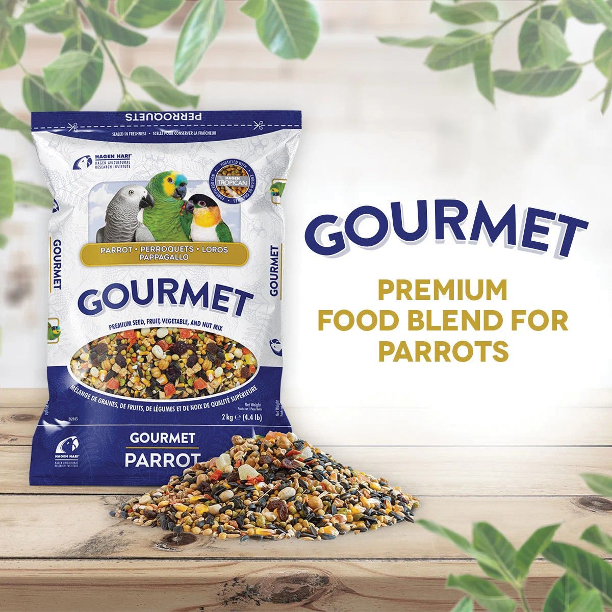 Hari Gourmet Bird Food, Granular, 4.4 lb