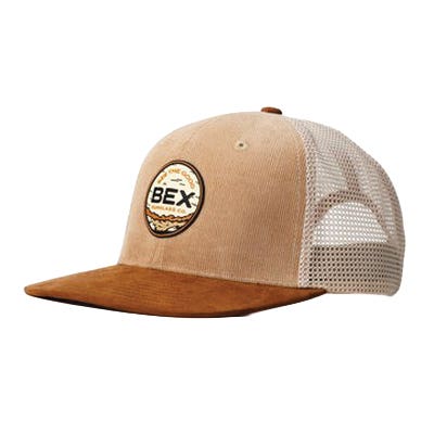 BEX H0272TB Cap, Polyester/Polyester Suede/Wool, Brown/Tan