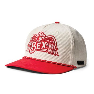 BEX H0273R Cap, 3D Embroidered Logo, Cotton/Polyester, Red