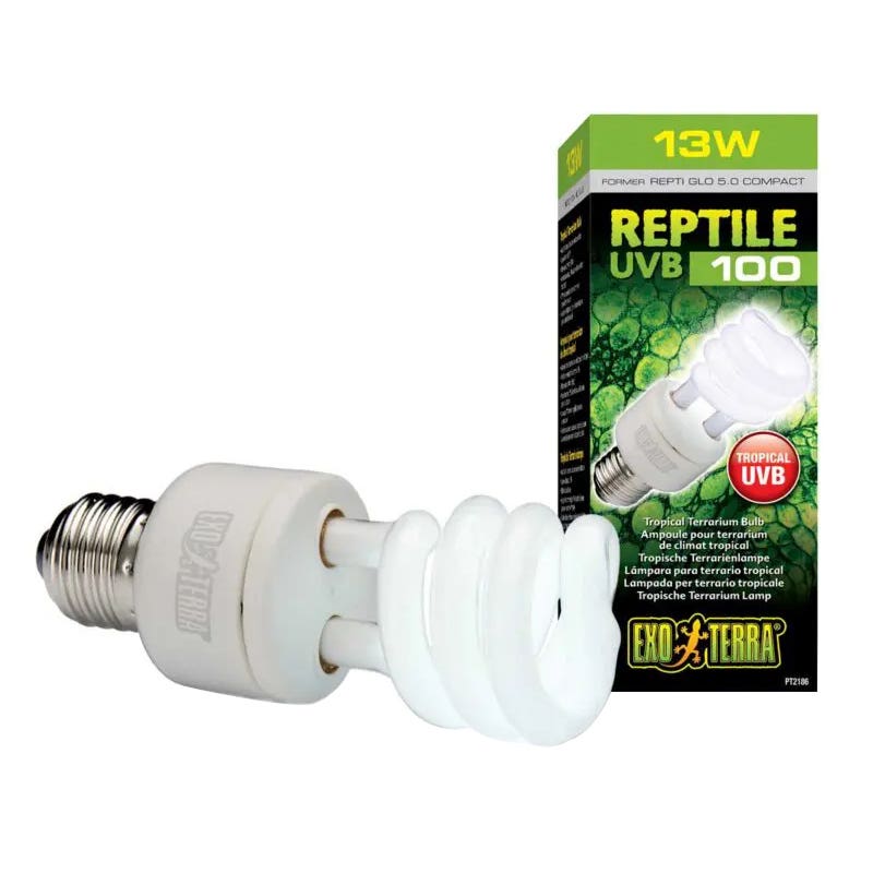 Exo Terra Tropical Terrarium Bulb, 13 W, UVB100 Lamp