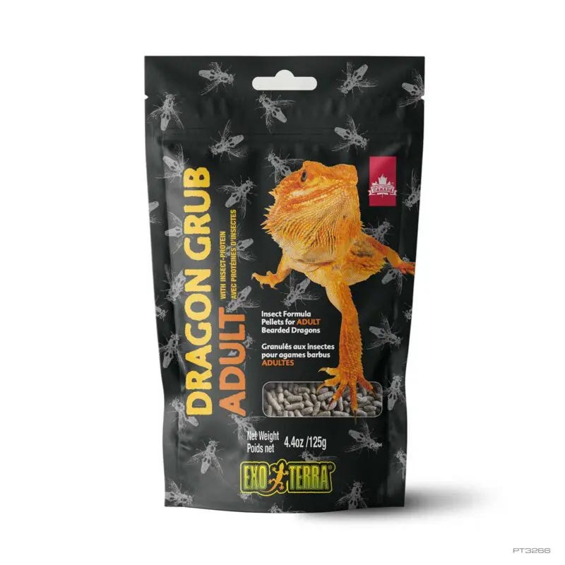 Exo Terra Insect Rich Dragon Grub Food, Pellets, 4 oz