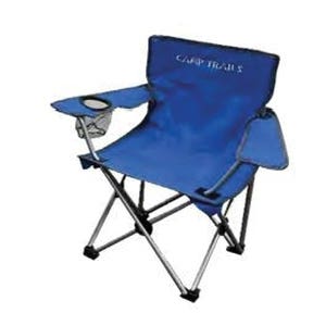 WFS QAC-KIDS-BLUE Kid's Quad Chair, 15 in W, 15 in D, 21 in H, Foam Seat