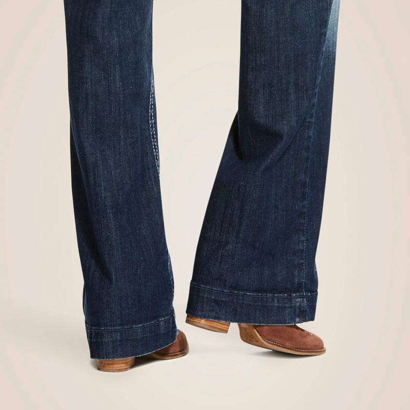 Ariat Entwined Series Trouser Jeans, 29L, 29 in Waist, Marine, Bootcut, Slim, Wide Fit, Stretchable