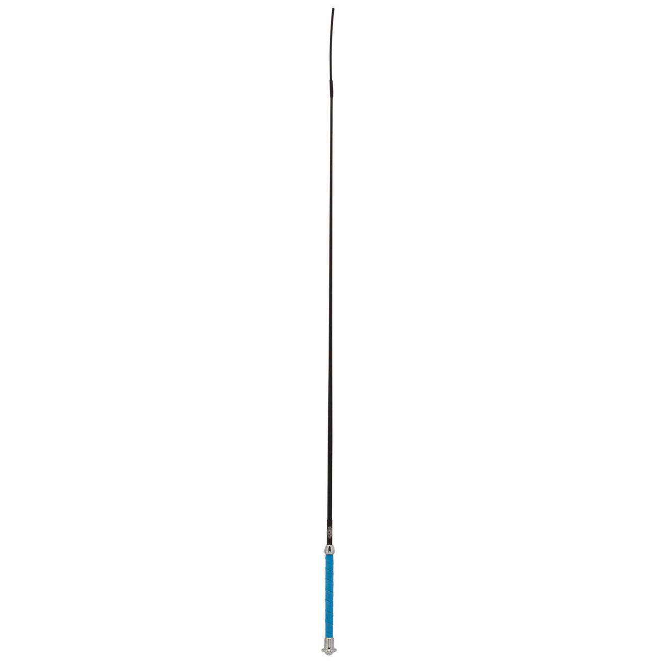 Weaver Livestock Tennis Grip Pig Whip, Black with Blue Handle, 40 in OAL