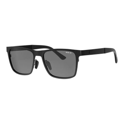 BEX Rockyt OTG Series Sunglasses, Hybrid Full Frame, Square Frame, Metal Frame, Black/Gray Frame, Black/Gray Lens
