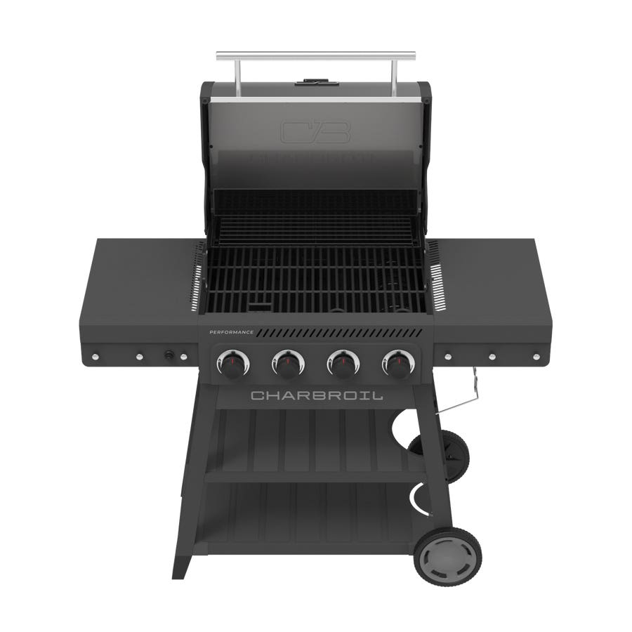 Char-Broil Performance FlavorMax Series Cart Gas Grill, 30,000 Btu, 4-Burner, Side Shelf Included: Yes