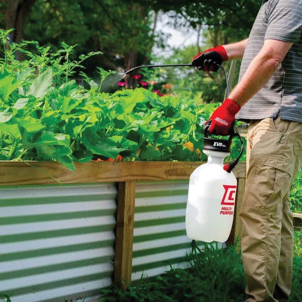 Chapin EVO Power Sprayer, 2 gal Capacity, Poly, 34 in L Hose