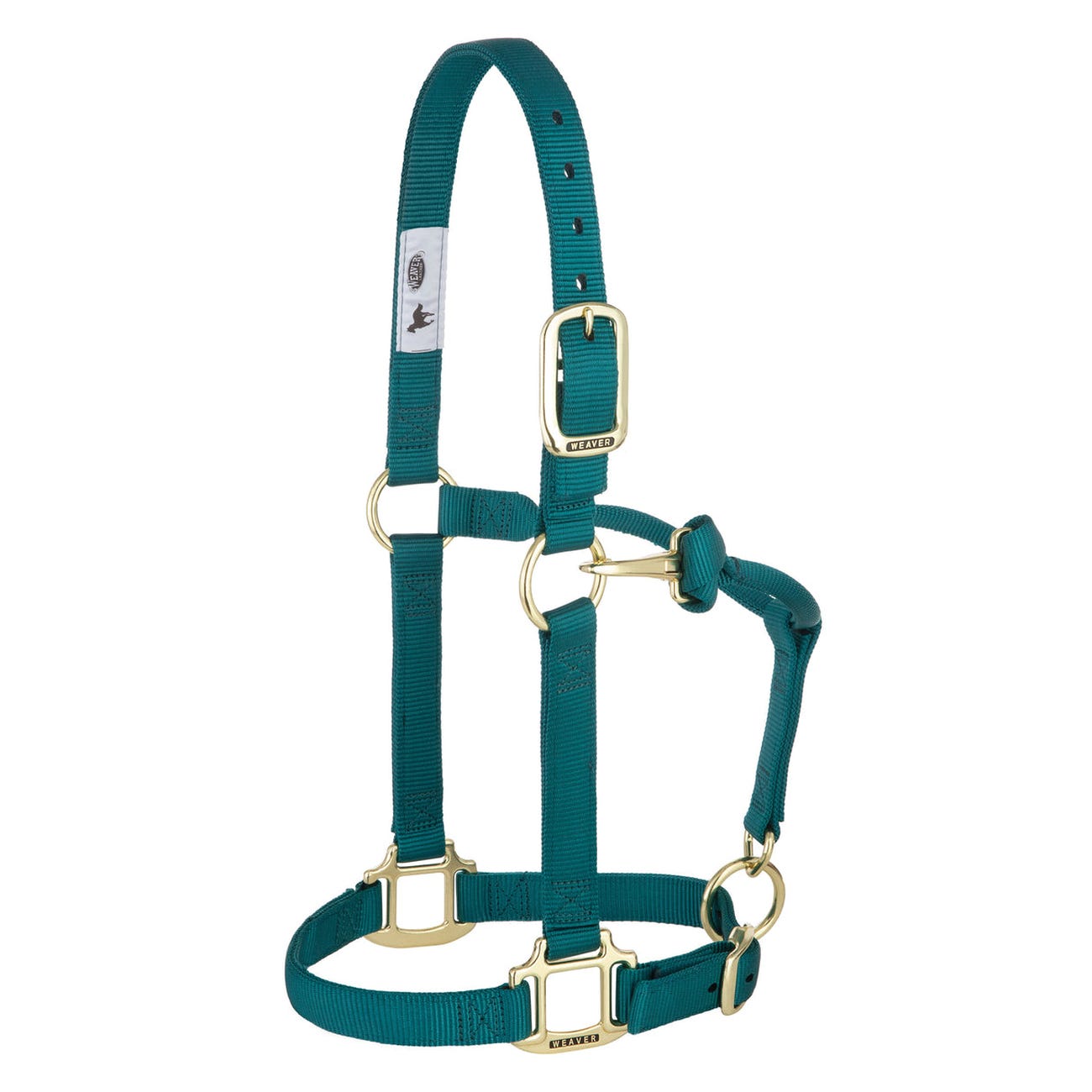 Weaver Equine Chin and Throat Snap Halter, Average, Nylon, Teal